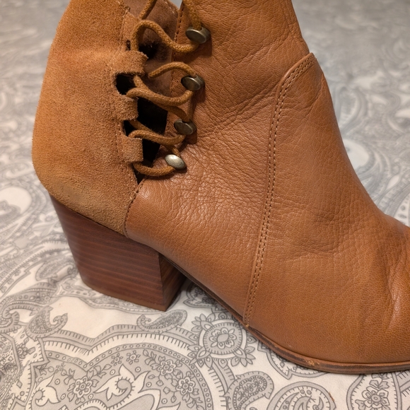 Aldo Brown Leather Ankle Booties - Picture 5 of 7